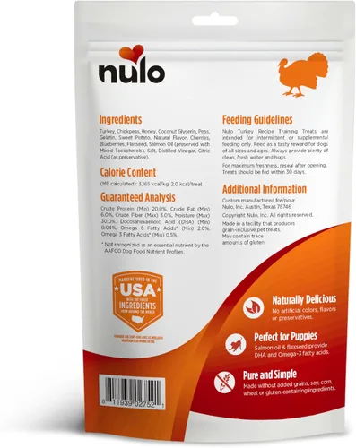 Miniatura 7 de Nulo Trainers - Receta de pavo sin granos y bajas en calorías saludables para perros y cachorros, bolsa de 16 onzas