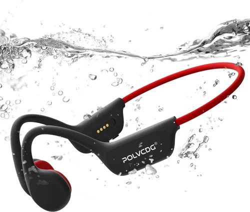 Miniatura 8 de Auriculares para Natación, Auriculares de Conducción Ósea IPX8 Impermeables, Auriculares de Oído Abierto con Micrófono de 32GB de Memoria