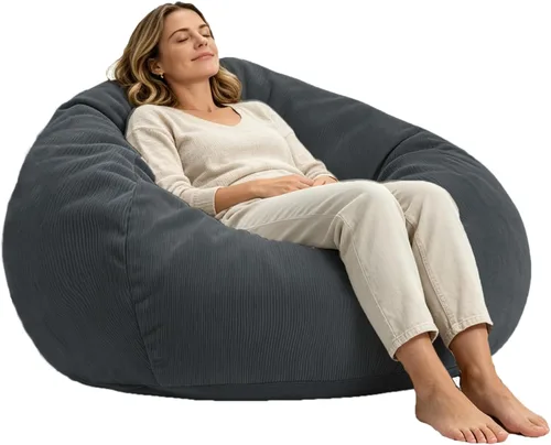 Miniatura 12 de LPMOERA Puf de espuma viscoelástica para niños/adolescentes con relleno redondo para niños, para sala de estar, dormitorio, dormitorio