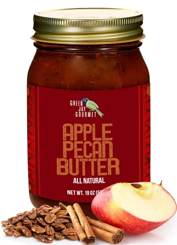 Miniatura 19 de Green Jay Gourmet Mantequilla de manzana, totalmente natural, sin gluten, para untar de manzana con manzanas, canela y especias, mantequilla