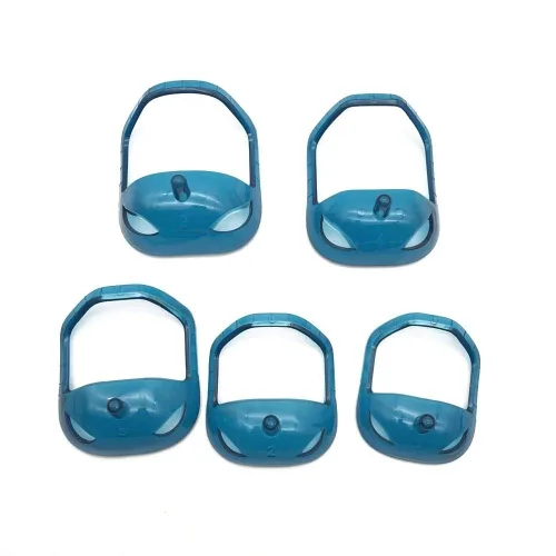Miniatura 8 de Plantilla moldeadora de barba de cabra para hombres, kit de afeitado de barba y cabra, ahorra tiempo (azul)