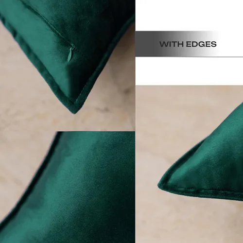 Miniatura 4 de JIAHANNHA Juego de 2 fundas de cojín de terciopelo de color verde de 12 x 20 pulgadas, cuadradas, suaves y decorativas, para sofá, cama, sala