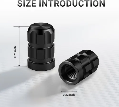 Miniatura 6 de Aluminum Tire Valve Stem Caps for Mercedes Benz GLA 2014-2020, Anti-Rust Tires Air Valve Cap Stem Covers Corrosion-Resistant Automotive Exterior