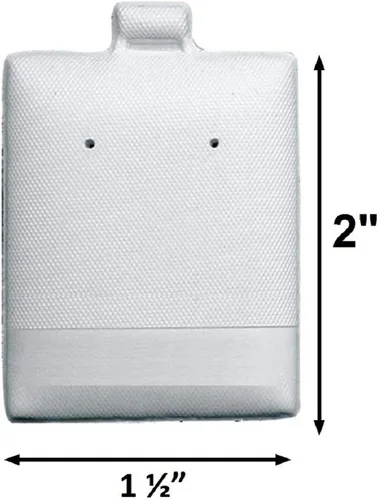 Miniatura 4 de 888 Display® - Paquete de 100 tarjetas para pendientes de hojaldre Blanco