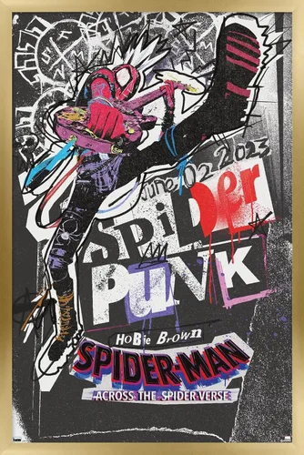 Miniatura 14 de Marvel Spider-Man: Across The Spider-Verse - Póster de pared de una hoja de Spider-Punk, 34 pulgadas de largo x 22.4 pulgadas de ancho, paquete