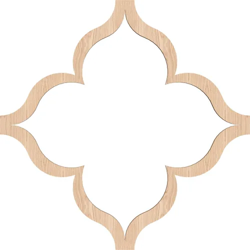 Miniatura 2 de May Paneles decorativos de pared de madera con calado, pequeños, 11 3/8 pulgadas de ancho x 11 3/8 pulgadas de alto x 1/4 pulgadas de alto, roble