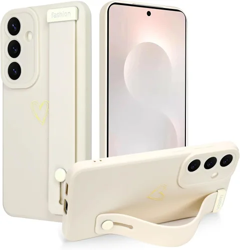 Miniatura 12 de Funda magnética compatible con Samsung Galaxy S25 Ultra para mujeres y hombres, estética flor de durazno, correa de muñeca ajustable incorporada