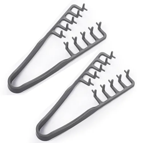 Miniatura 10 de Peine de textura de 2 piezas, peine de volumen para cabello, peine de dientes anchos para rizos, peine de peinado, peines para hombres, juego