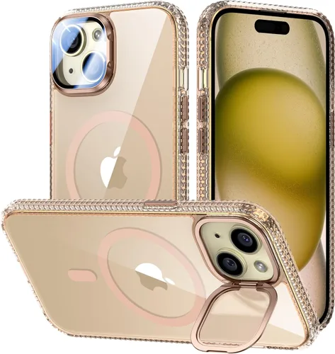 Miniatura 31 de VOFATA - Funda magnética para iPhone 17 Pro Max, cubierta para cámara con soporte, protección completa para la cámara, compatible con MagSafe