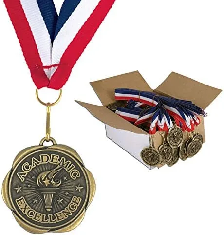Miniatura 6 de Juego de 100 medallas de premio con cintas para el cuello