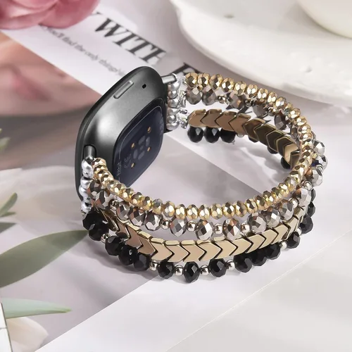 Miniatura 2 de MOFREE Bracelet Compatible with Fitbit Versa 3/Versa 4 Bands/Fitbit Sense/Sense 2 Bands for Women
