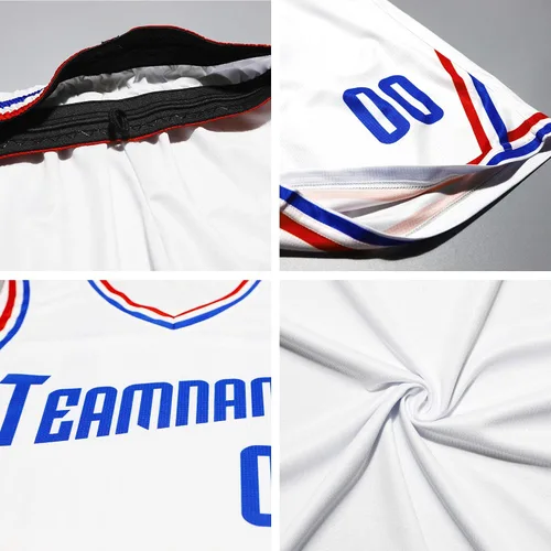 Miniatura 6 de Kit de jersey de baloncesto con degradado personalizado, nombre y número de equipo, uniformes deportivos personalizados para hombresjóvenes