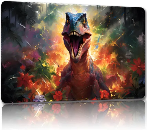 Miniatura 6 de Tapete de juego para MTG, con bolsas de almacenamiento gratis, tapete de juego de 24 x 14 pulgadas, TCG y alfombrillas de juego de mesa para cartas
