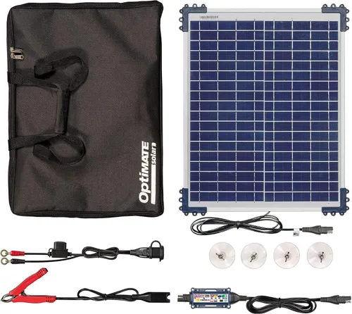 Miniatura 12 de Optimate Solar Duo 10 W, TM522-D1, 6 pasos 12 V/12.8 V 0.83 A resistente a la intemperie, cargador y mantenedor de ahorro de batería solar
