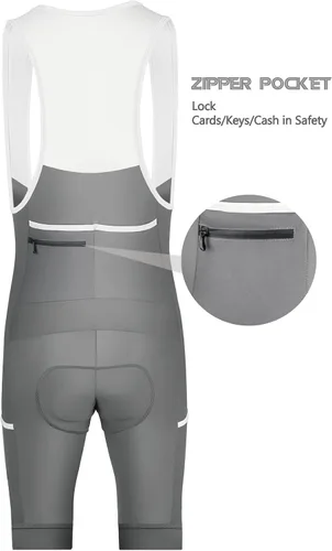 Miniatura 3 de CEROTIPOLAR Baberos de Ciclismo Hombres, Largo Riding Pad Bicicletas Biking Bib Shorts UPF50+