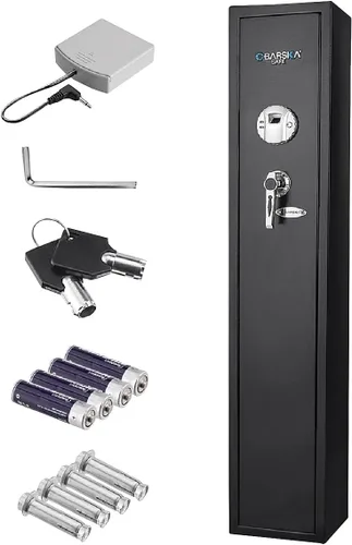 Miniatura 4 de BARSKA - Caja fuerte de acceso biométrico rápido y fácil con huellas dactilares, para rifles, escopeta, arma de fuego, pistola larga, para el hogar
