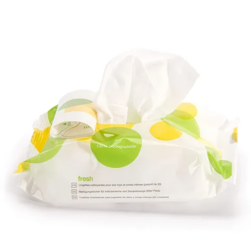 Miniatura 2 de Lovehoney Fresh Toy & Body Wipes - Toallitas de aloe vera - Paquete resellable - Paquete de 25