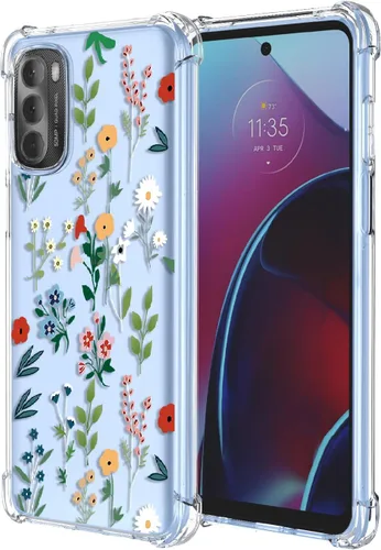 Miniatura 55 de Funda para Moto G Stylus 2021 4G Clear Flower Funda de teléfono TPU suave a prueba de golpes, antiarañazos, funda protectora para Motorola G Stylus