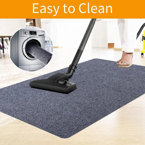 Miniatura 7 de Tapete para silla de oficina para suelo de madera dura y azulejos, tapete para silla rodante de juegos de computadora de 55 x 35 pulgadas, alfombra