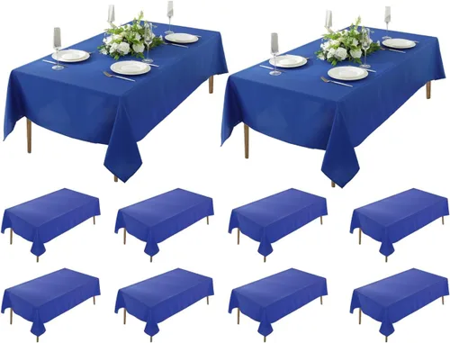 Miniatura 63 de Paquete de 5 Manteles Cuadrados 60 x 60 Pulgadas de Carbón, Mantel de Poliéster Lavable para Uso en Hogar, Fiesta, Boda o Restaurante.