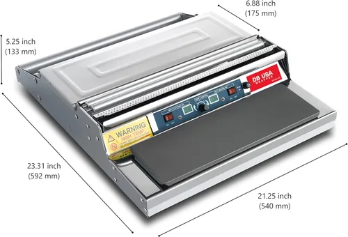 Miniatura 2 de VisionTechShop CW-500E, 20 Pulgadas / 500 mm Envolvedora de Película Manual para Envoltorio de Alimentos, FABRICADO EN COREA