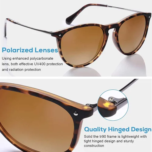 Miniatura 9 de Carfia Vintage Sunglasses for Women Polarized UV Protection Classic Retro