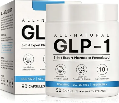 Suplemento GLP-1 - Múltiples prebióticos y probióticos para el apetito y el apoyo metabólico, GLP1 Activate Natural Formula - 90 cápsulas
