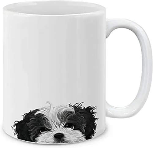Miniatura 5 de MUGBREW Cute Winking Golden Retriever - Taza de café de cerámica, 11 onzas Lindo Guiño Dorado Retriever