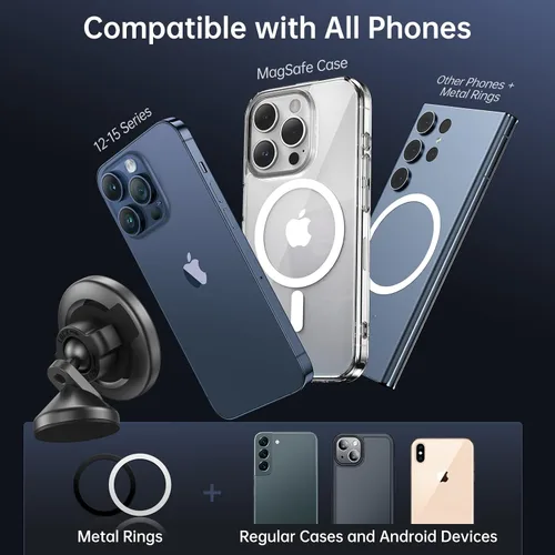 Miniatura 9 de SYNCWIRE Se adapta a MagSafe - Soporte de automóvil para tablero de automóvil y pantalla Tesla, soporte magnético para teléfono con rotación