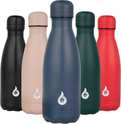 Miniatura 68 de BJPKPK Botella de Agua Aislada 17oz Botellas de Agua de Acero Inoxidable Apta para Lavavajillas Metal Térmica Mantiene Frío y Caliente, Gris Niebla
