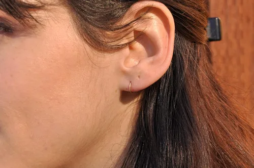 Miniatura 8 de Aretes de aro dorados y plateados para cartílago, nariz, tabique, oreja, hélix, tragus, joyería para mujer, hipoalergénicos, pequeños aros