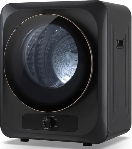 Miniatura 12 de Auertech Secadora de ropa portátil de 1.5 pies cúbicos, secadora eléctrica de carga frontal de 850 W con tambor de acero inoxidable, perilla