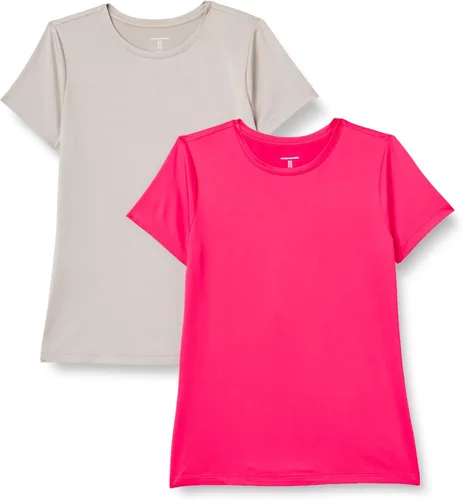 Miniatura 102 de Amazon Essentials Camiseta de manga corta con cuello redondo para mujer, de secado rápido, para entrenamiento, gimnasio, paquete múltiple