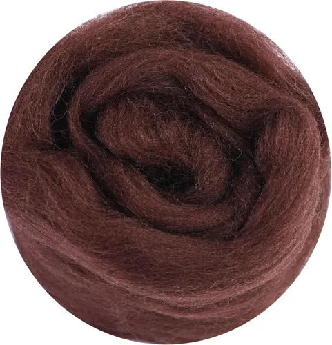 Miniatura 19 de 24 tipos de lana rosa, 4.23 oz (120 g), adecuado para fieltro húmedo y fieltro de aguja de telas hiladas de lana. Un paquete de prueba está Tonos