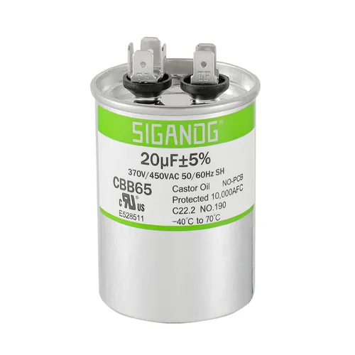 Miniatura 35 de 80/5 uF 80+5 MFD 370V o 440V CBB65 Capacitor Redondo de Arranque de Doble Funcionamiento 80 5 uF MFD 370 440 Voltios VAC para Condensador
