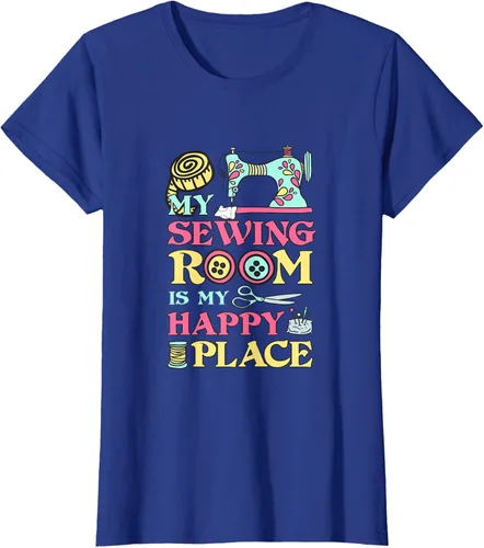 Miniatura 7 de Costura is my Happy Place diseño de una playera, mujer S, Arándano