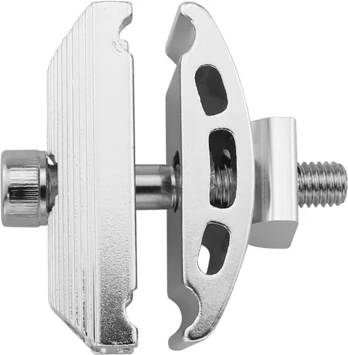 Miniatura 3 de Cabeza de tija de sillín de bicicleta Cabeza de tubo DGHAOP Plata Aleación de aluminio Bicicleta Abrazaderas Cabeza Sillín Tubo Tornillo Asiento