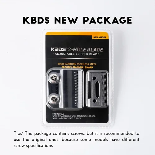 Miniatura 6 de KBDS Cuchillas de repuesto para cortaúpers, pieza de cuchilla de precisión de 2 agujeros compatible con Wahl Magic Clip/Super