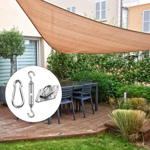 Miniatura 4 de Kit de accesorios para vela con cuerda de alambre de acero inoxidable 304 para cuadrado/rectangular/triángulo, kit de accesorios para toldo de vela