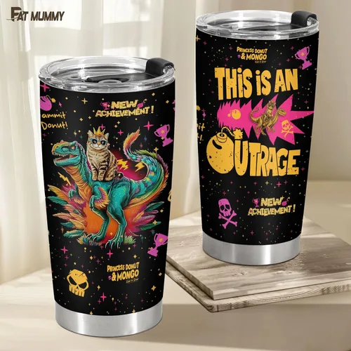 Miniatura 5 de Vaso de viaje con diseño de dragón y gato de acero inoxidable, con aislamiento, para amantes de los libros, divertido regalo para hombres y mujeres