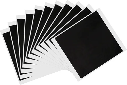 KINNO Hojas de hojas de oro negro, 3.1 in, lámina dorada negra para pinturas, manualidades, decoración de uñas, muebles, decoración del hogar, 100