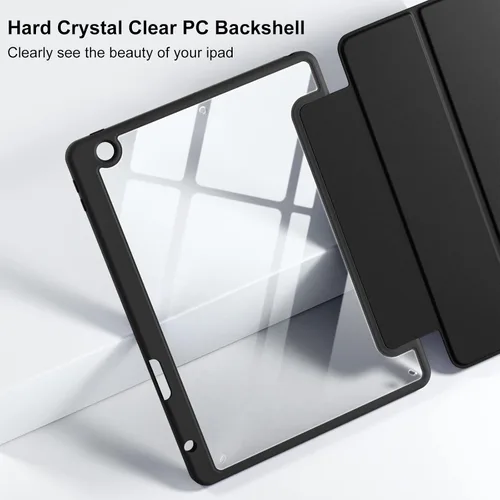Miniatura 7 de Wenlaty Funda compatible con iPad de 9ª, 8ª, 7ª generación (2021/2020/2019), funda protectora de cuerpo completo con soporte para lápices, funda