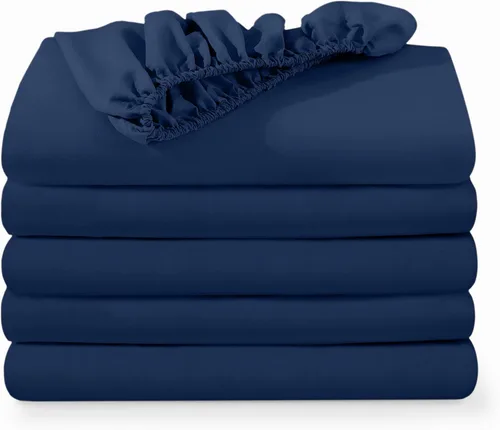 Miniatura 33 de Bare Home - Paquete de 2 sábanas bajeras tamaño King de microfibra ultrasuave 1800, resistente a las arrugas, bolsillo profundo (tamaño King, blanco)