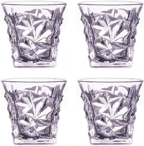 Miniatura 5 de LEMONSODA Juego de 4 vasos escoceses de alta calidad, elegantes vasos de whisky para whisky, malta individual, juego de vidrio antiguo en caja