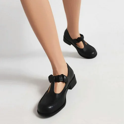 Miniatura 5 de Caradise Zapatos de uniforme para mujer con plataforma Mary Janes