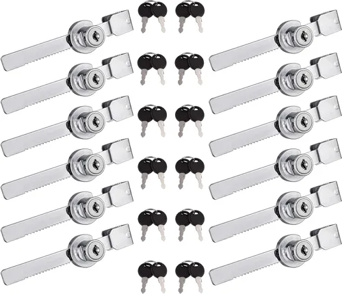 Paquete de 12 candados para puerta corrediza de cristal con 24 llaves (con llave similar)