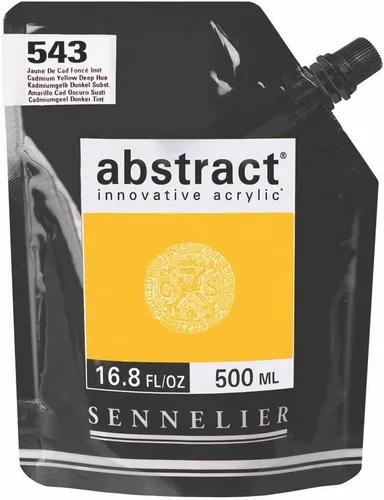 Miniatura 6 de SENNELIER Pintura acrílica abstracta innovadora para cuerpo pesado, bolsa de 16.9 fl oz, blanco titanio
