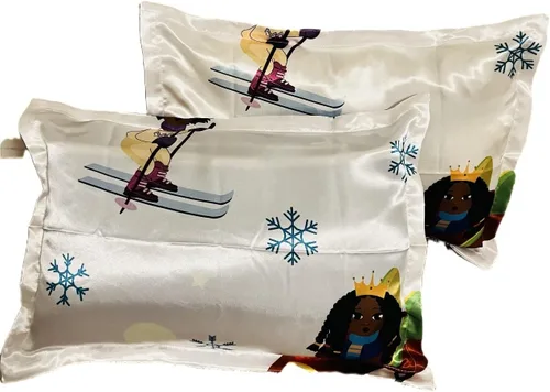 Miniatura 18 de Sábana bajera ajustable de satén para cama infantil, cama individual, sofá cama para retener la humedad del cabello (sábana individual)
