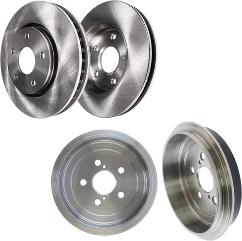 Miniatura 52 de Detroit Axle - Rotores de disco delantero + pinza de freno lateral del pasajero de repuesto para Mitsubishi Raider Dodge Dakota 2005-2008 - Juego