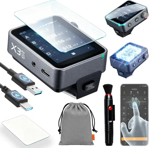 Miniatura 2 de GODOX X3 PRO O para X3PRO TTL Disparador de flash inalámbrico para Olympus con integración Bluetooth y control por APP, pantalla táctil, sistema